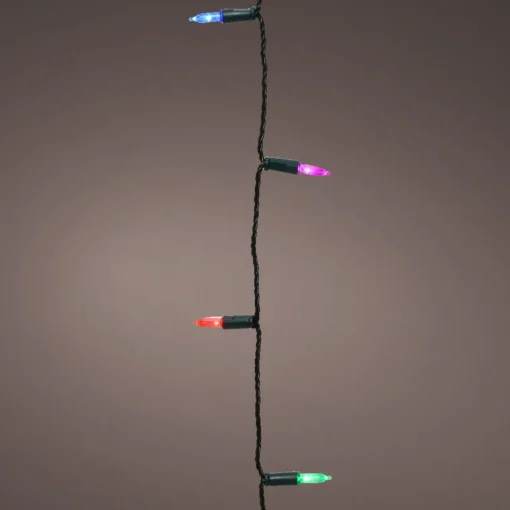 120 LED Multicolor Mini Lights Green Wire|Lumineo Outlet