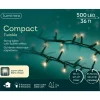 500 LED Warm White Compact Lights Green Wire | The Christmas Loft|Lumineo New