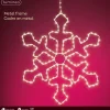 220 LED Warm White Metal Frame Snowflake|Lumineo Best
