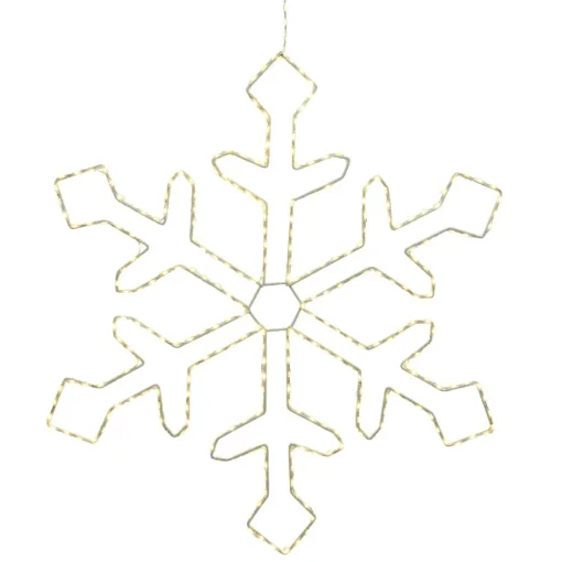 220 LED Warm White Metal Frame Snowflake|Lumineo Best