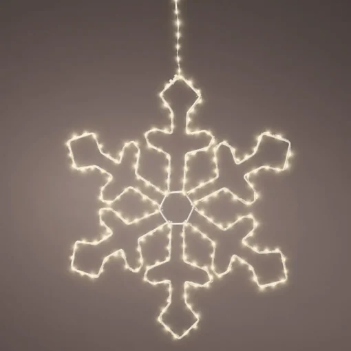 220 LED Warm White Metal Frame Snowflake|Lumineo Best