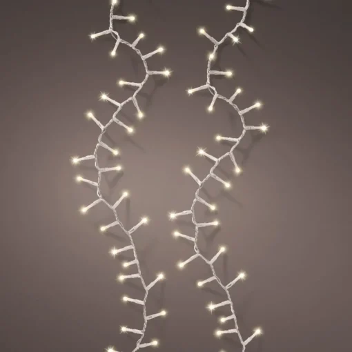 1,000 LED Warm White Soft Glow Compact Twinkle Light, Transparent Wire|Lumineo Online