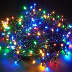 1000 LED Warm White/Multicolor Color Changing Lights Green Wire|Lumineo Online