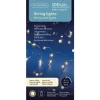 100 Micro LED Warm White Silver Wire Lights|Lumineo Outlet