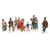 Lumineo Victorian Christmas Eve Shoppers Figurines Set of 6|