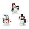 Village Snowmen Set of 3 Figurines|Lumineo Clearance