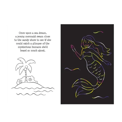 Mermaid Adventure Scratch & Sketch Art Activity Book| Sale