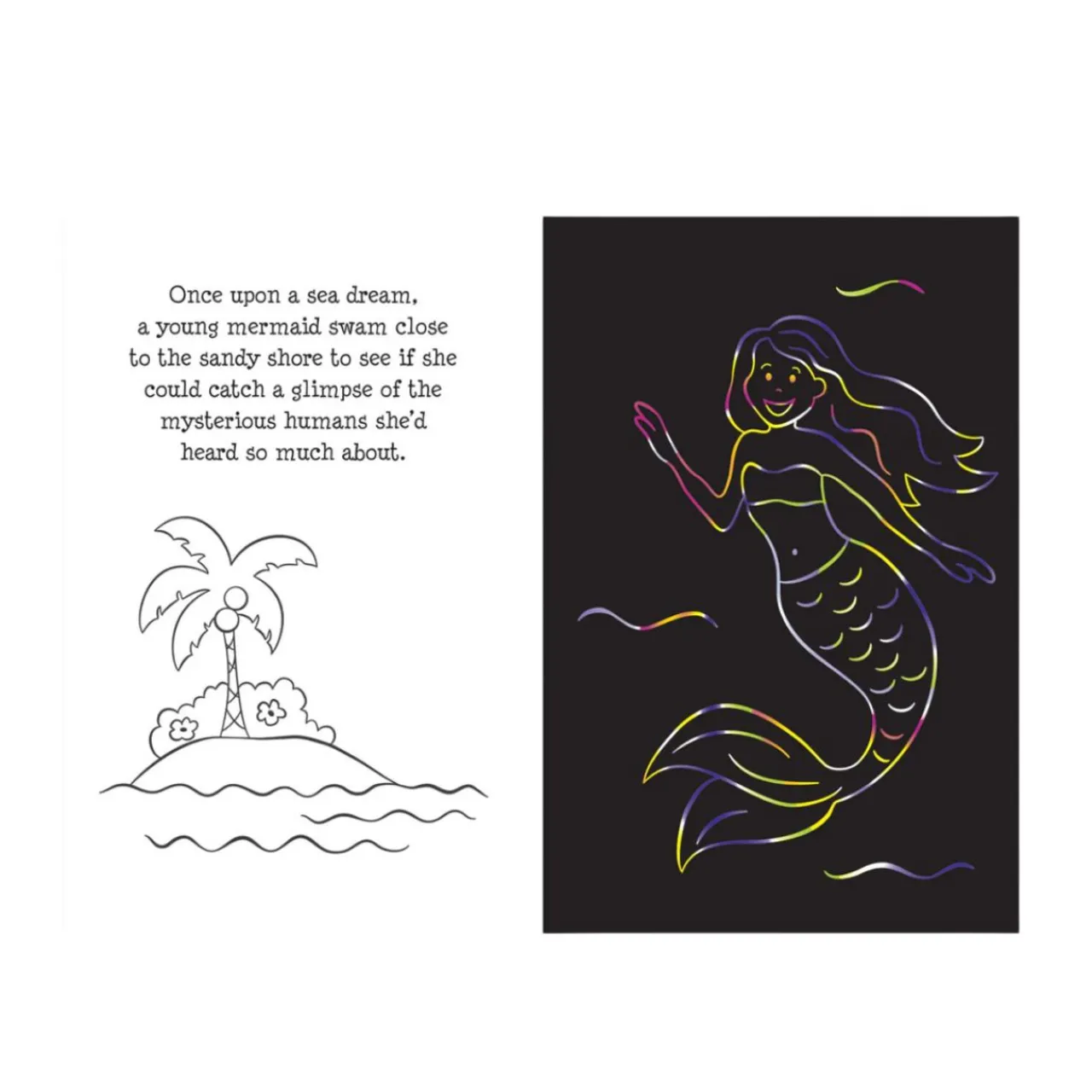 Mermaid Adventure Scratch & Sketch Art Activity Book| Sale