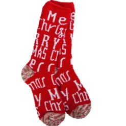 Merry Christmas Cozy Crew Socks| New