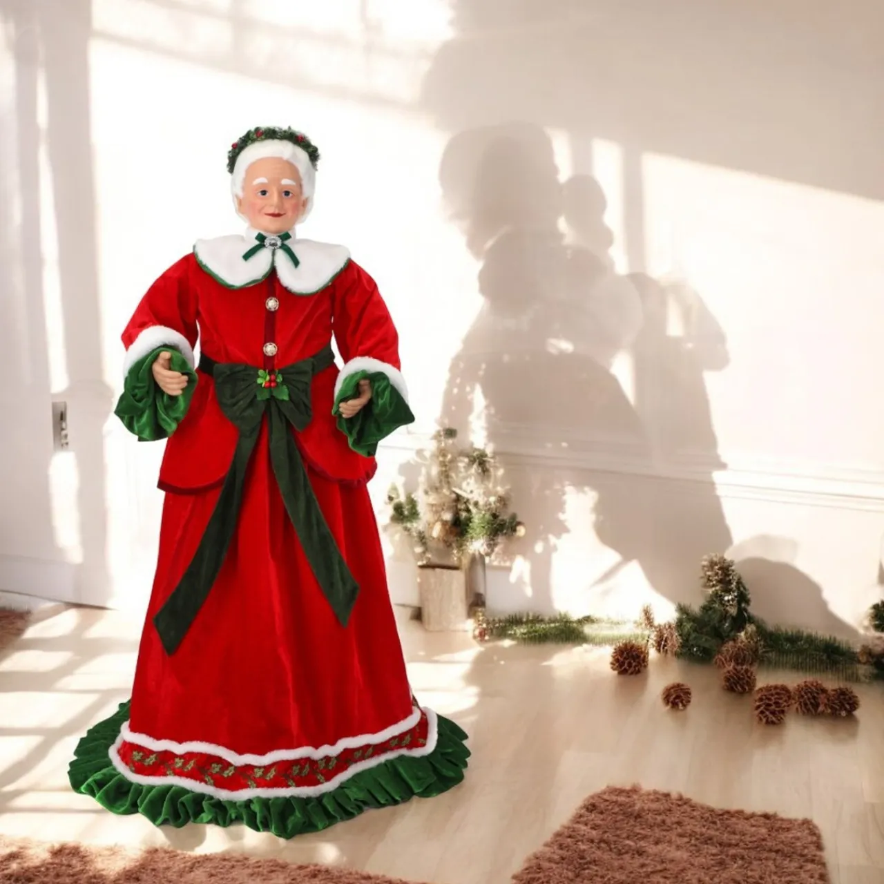 Merry Kissmas Mrs. Claus Figurine| New