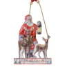 Metal Santa Claus with Deer Ornament| Hot