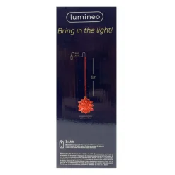 Micro LED Red Glass 12 Pointed Star - The Christmas Loft|Lumineo Sale