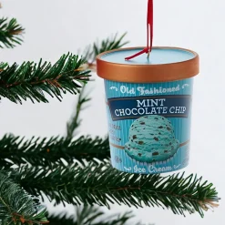 Mint Chip Ice Cream Pint Ornament|Kurt Adler Hot