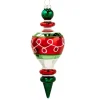 Multi-Color Finial Ornament – Dark Green Top|