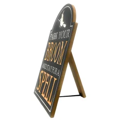 Park Your Broom Engraved Wooden Easel Sign| Outlet