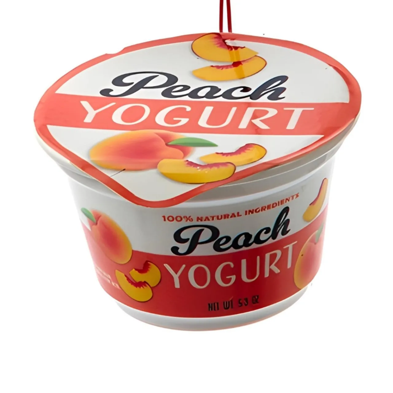 Peach Yogurt Cup Ornament|Kurt Adler Online