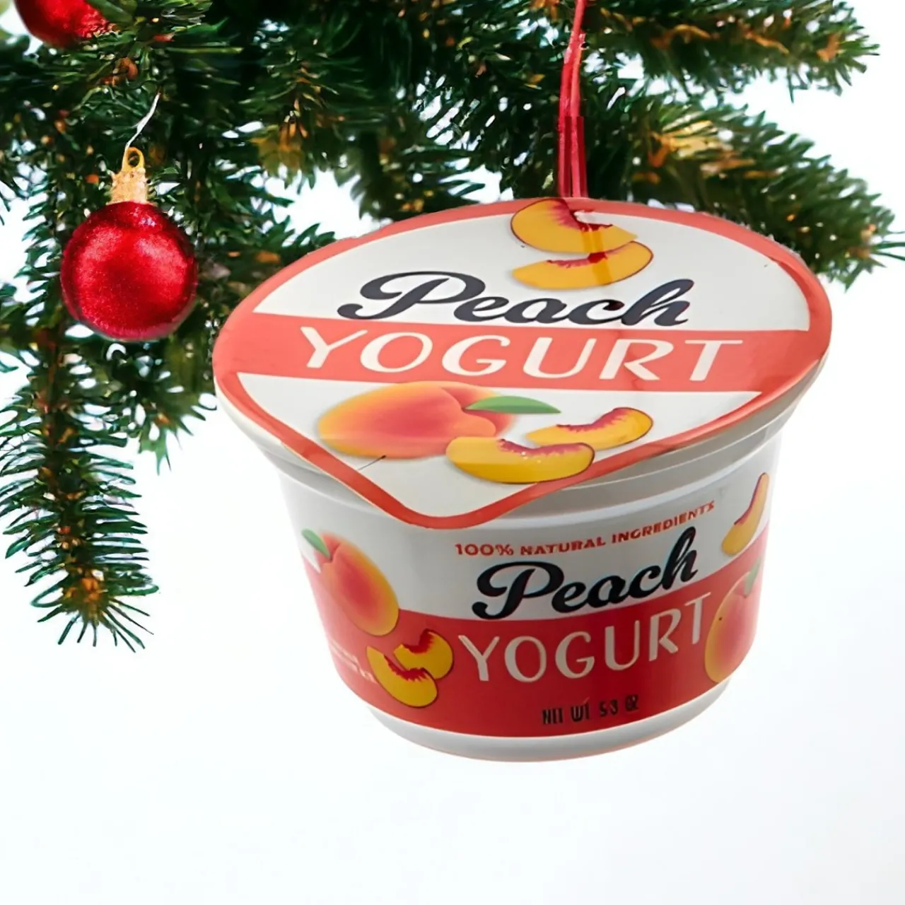 Peach Yogurt Cup Ornament|Kurt Adler Online