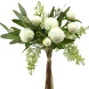 Peony Bud/Lilac Eucalyptus Bundle Cream/White 14"|