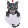 Personalized Gray Tabby Cat Ornament - The Christmas Loft| New