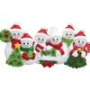 Personalized Snow Family of 6 Ornament | The Christmas Loft| Sale