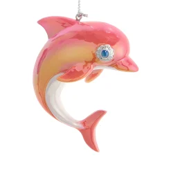 Pink Dolphin Resin Ornament, 2.75" E0983|Kurt Adler Sale