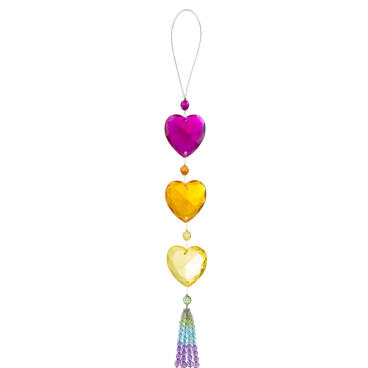 Pink Rainbow Heart Ornament| Sale