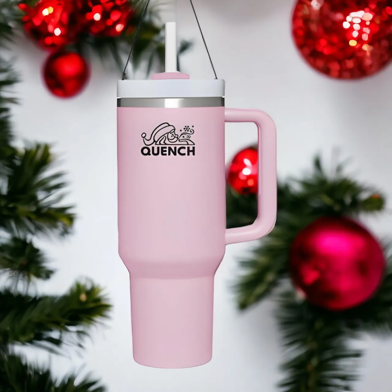 Pink Stanley Quencher Tumbler Ornament|Kurt Adler