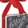 Primitives by Kathy "Believe" Chalk Box Sign - The Christmas Loft| Clearance