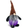Purple and Orange Halloween Themed Light Up Flashing Gnome Figurine| Outlet