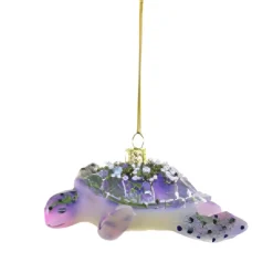 Purple/Green Deep Sea Turtle Ornament|Cody Foster & Co. Best