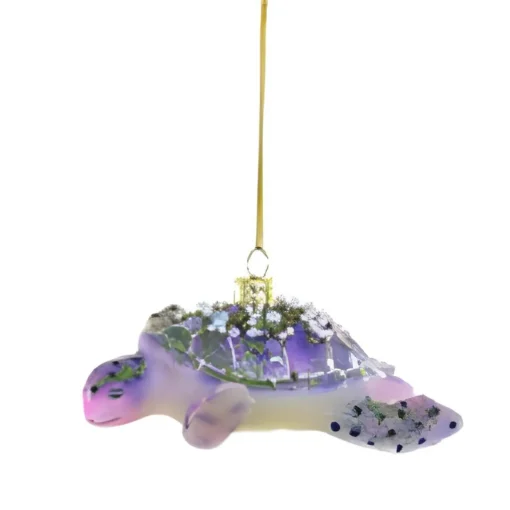 Purple/Green Deep Sea Turtle Ornament|Cody Foster & Co. Best