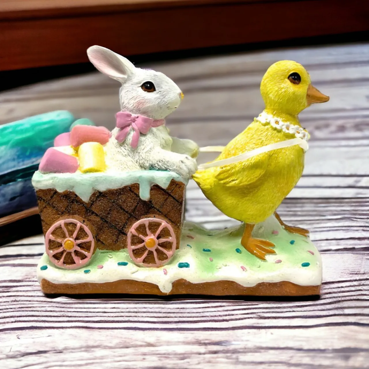 7" Duckling Pulling Easter Cart| Sale