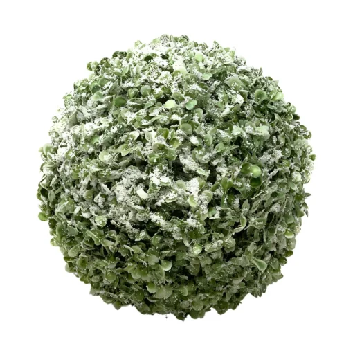 10" Iced Boxwood Kissing Ball Decor| Online