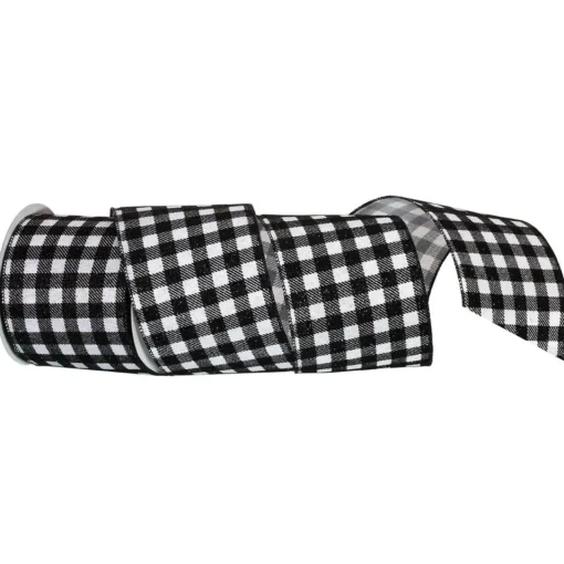 Regency International - 4&quot; X10Y Metallic Check Wired Ribbon| Best