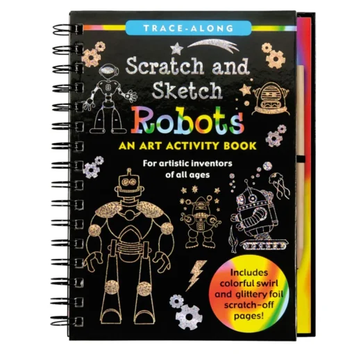 Robots Scratch & Sketch Art Activity Book|