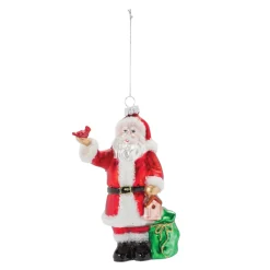 Santa With Cardinal Ornament| Discount