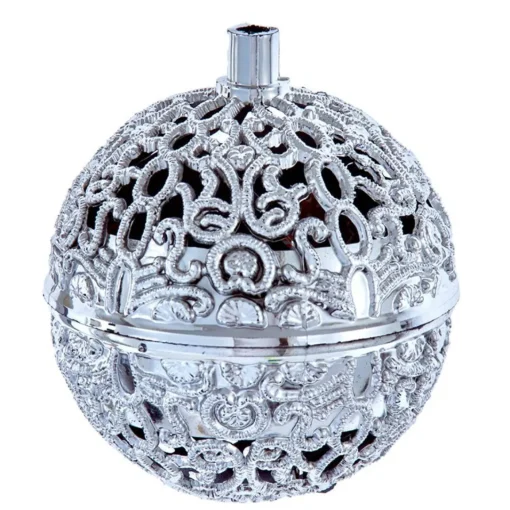 Silver Ball Chirping Bird Sound Ornament|Kurt Adler Outlet