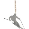 Silver Skier New Hampshire Ornament - The Christmas Loft| Sale