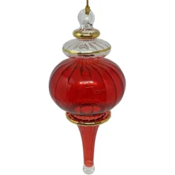 Small Red Classy Sphere Glass Ornament|Egyptian Museum New