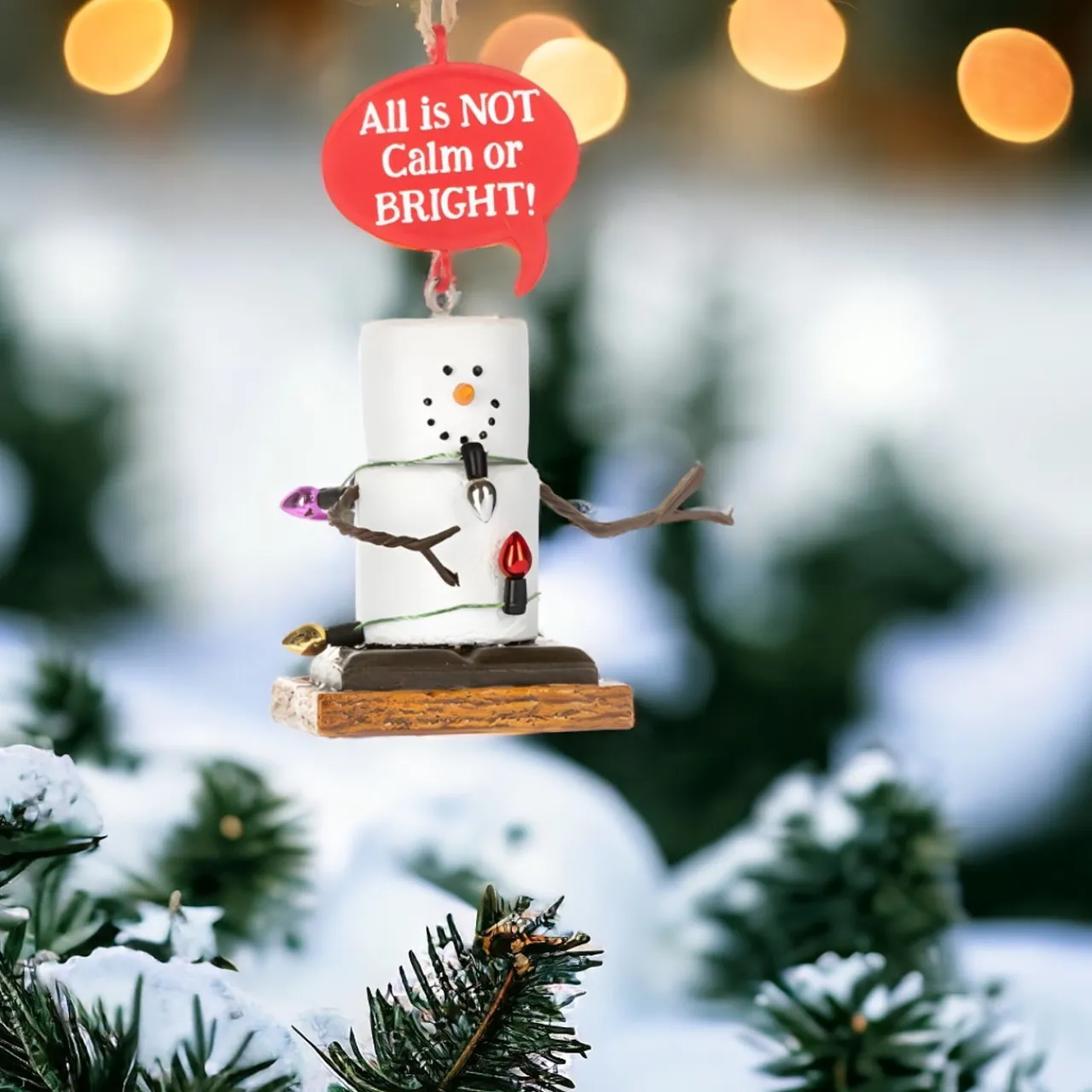 Smores All is NOT Calm or Bright Holiday Ornament| Sale