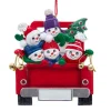 Snowman Family Of 5 On Truck Ornament For Personalization|Kurt Adler Hot