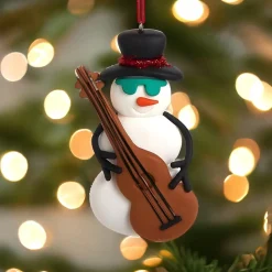 Snowman With Bass Ornament|Kurt Adler Sale