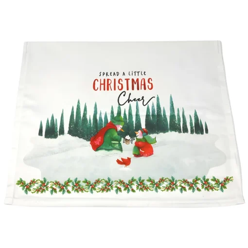 Spread Christmas Cheer Snowman Tea Towel| Sale