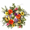 Summer Garden with Monarch Wreath 15"| Best