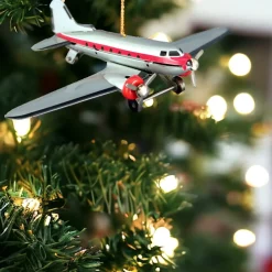 Tin DC-3 Plane Ornament| Outlet