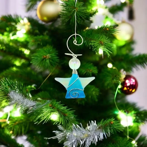 Tiny Angel Ornament – Aqua| Hot