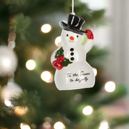 Tis the Season Snowman Bell Ornament| Clearance