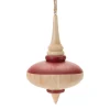 Turned Wood Ellipse Ornament| New
