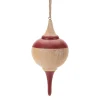Turned Wood Tear Drop Ornament| Discount