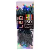 UL 50-Light 5MM Multicolored LED Green Wire Light Set|Kurt Adler Hot